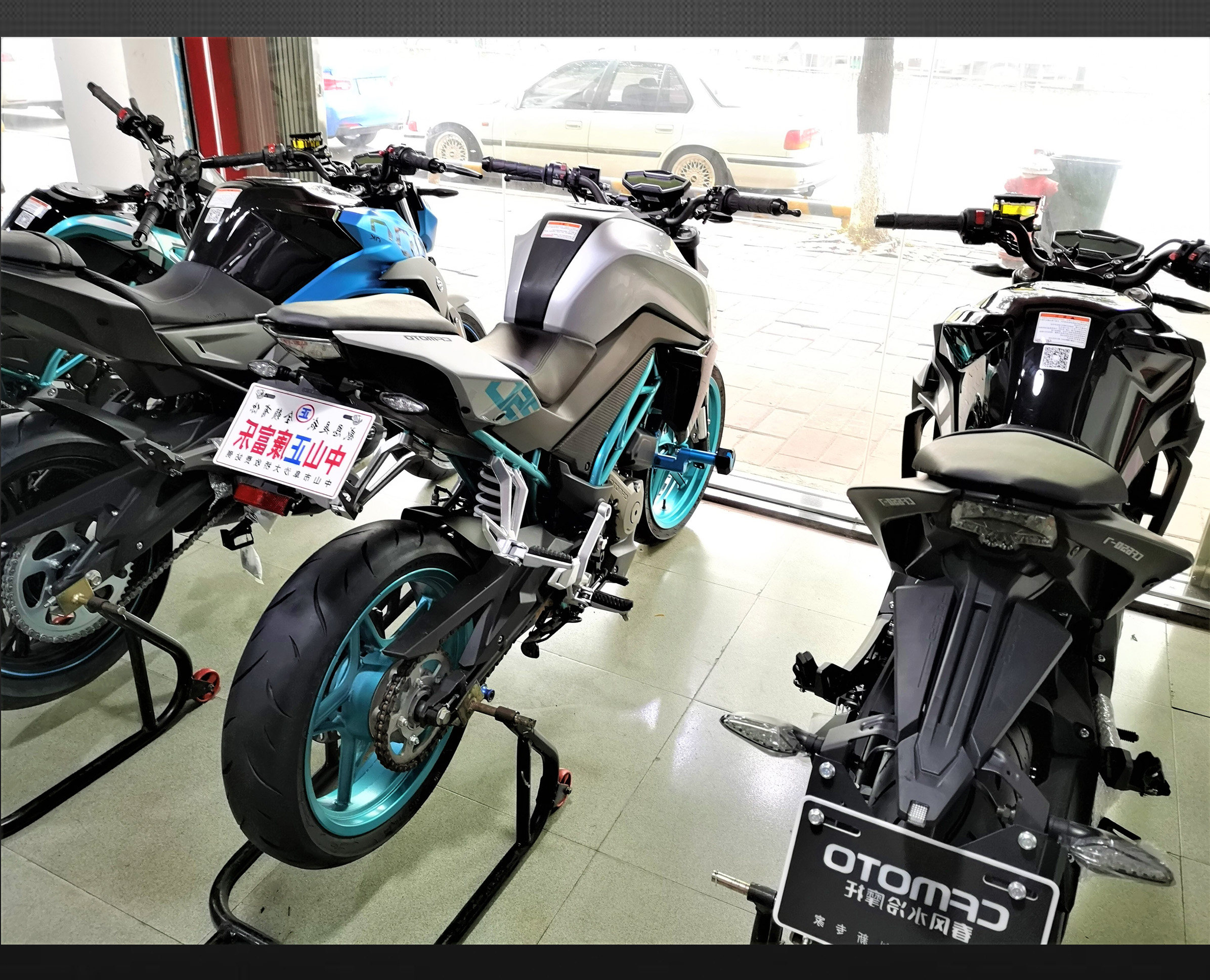 春风250nk改装牌架  改装fronttech牌照架 正品 不锈钢 官方改装