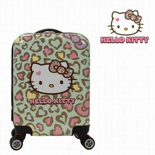 dior韓國代言 SHOW韓國站 韓國直郵正品HelloKitty豹紋女士拉桿箱旅行登機箱 dior代言照