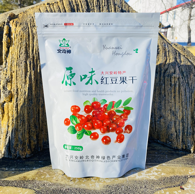 东北大兴安岭特产北奇神原味红豆果干蔓越莓250g新货酸甜口包邮