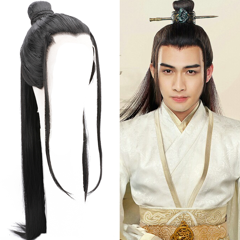 热销古代假发男帅气