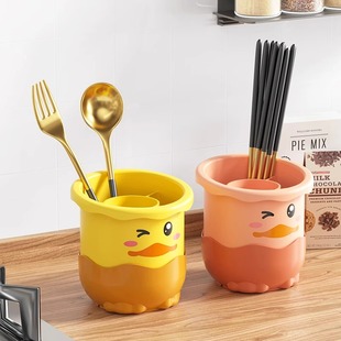 家用筷子架勺子置物收纳架塑料筷子筒厨房餐具创意筷托沥水筷子笼
