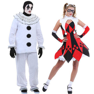 cosplay万圣节表演演出服 成人男女新奇特凡特奇搞怪小丑服装