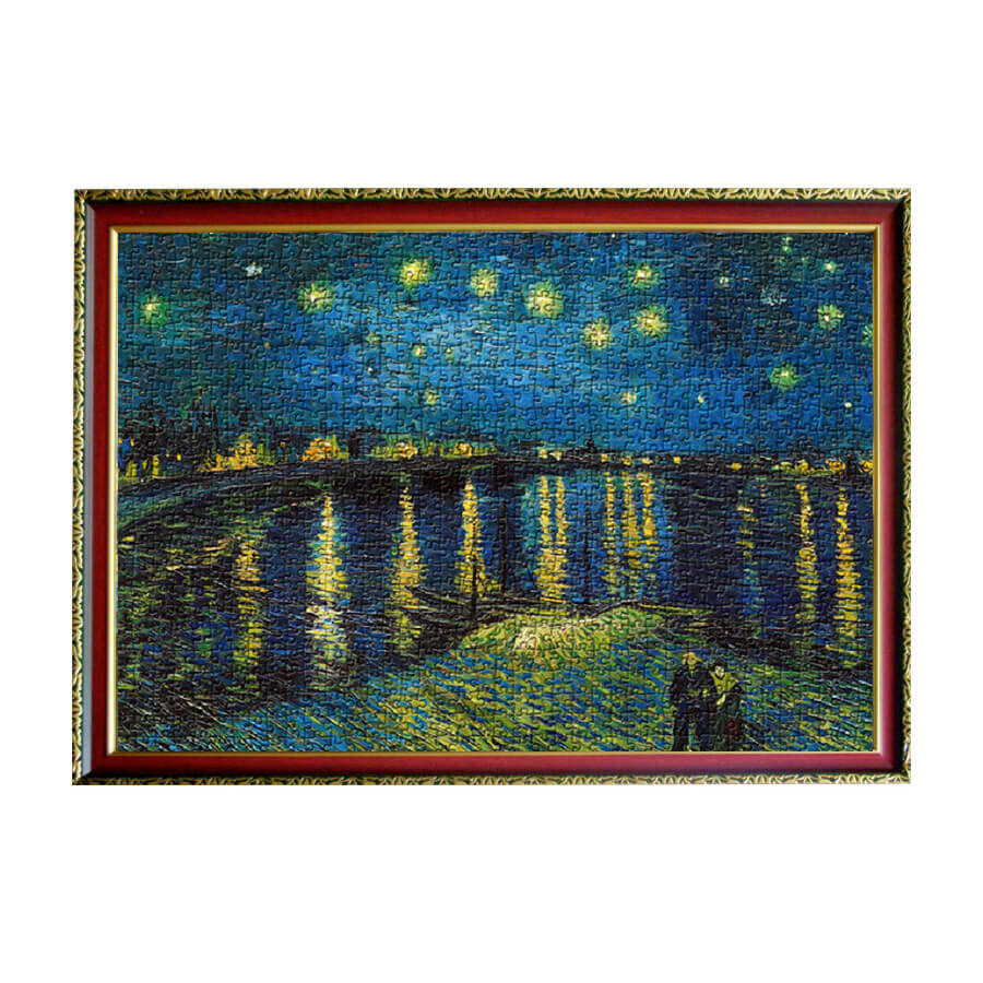 玩具反斗城toytown世界名画1000粒夜光拼图-隆河的星夜29599
