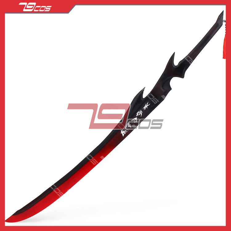 79cos人气联盟永恩红色刀游戏纯手工装备cosplay精品道具定制3467