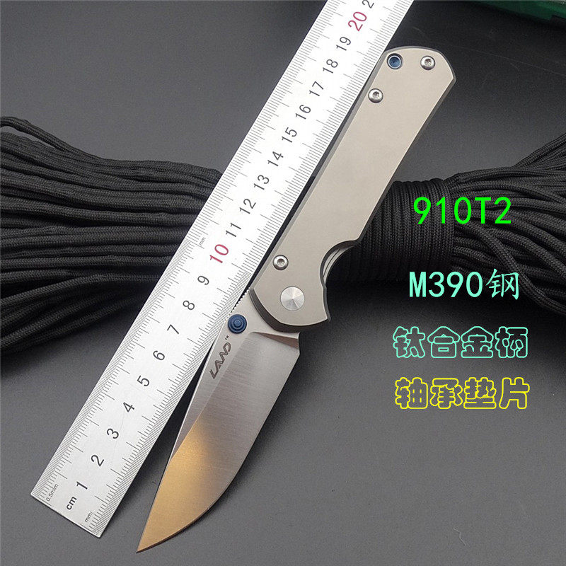 三刄木-三刃沙910t2折叠刀m390钢小刀