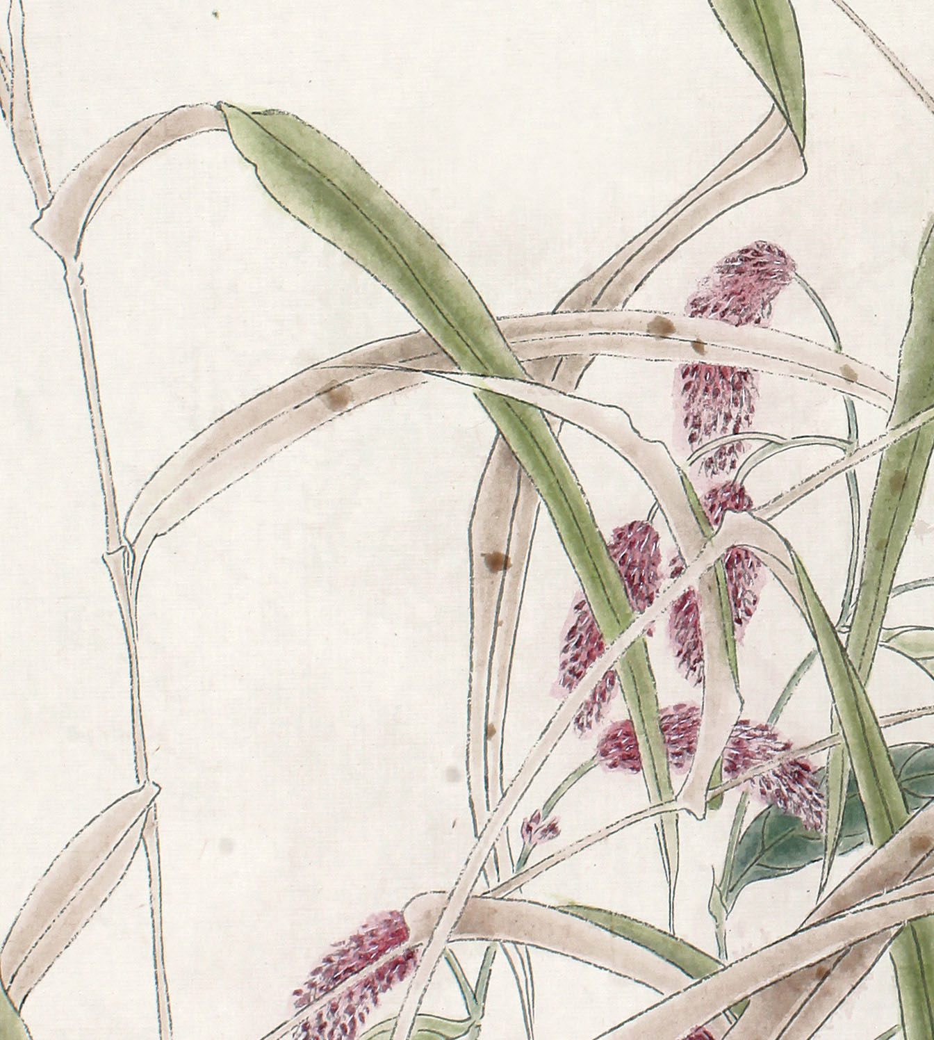 李曦映《疏疏芦苇深花里》