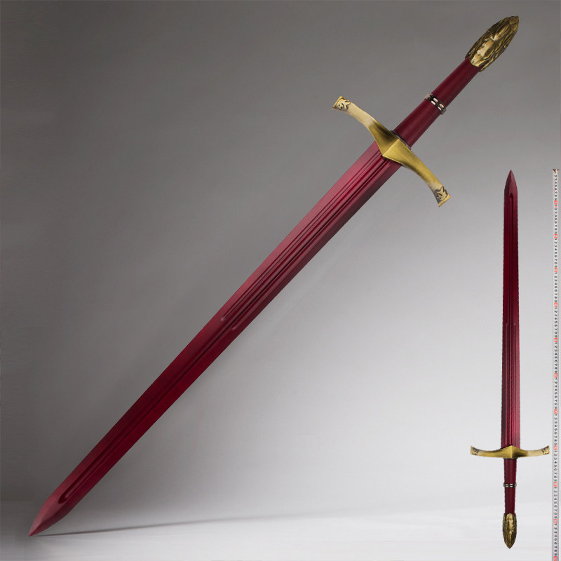 影视道具周边权力的游戏武器红色守誓剑冰与火之歌詹姆配剑未开刃