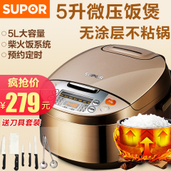 SUPOR/苏泊尔 CFXB50FC833-75电饭煲5L智能电饭锅家用3-5-6人