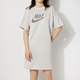 Nike/耐克女子运动休闲长款短袖T恤连衣裙 CU6402-094 AC