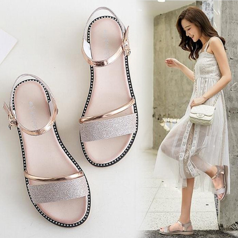 平底凉鞋简约女