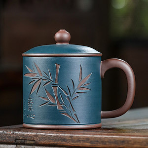 清风紫砂杯图片