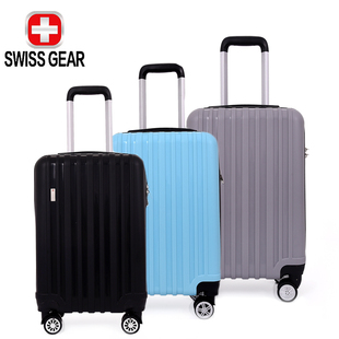 celine box瑞士 SWISSGEAR 瑞士軍刀SA-7320商務旅行20寸豎條紋路拉鏈拉桿行李箱 celine包box