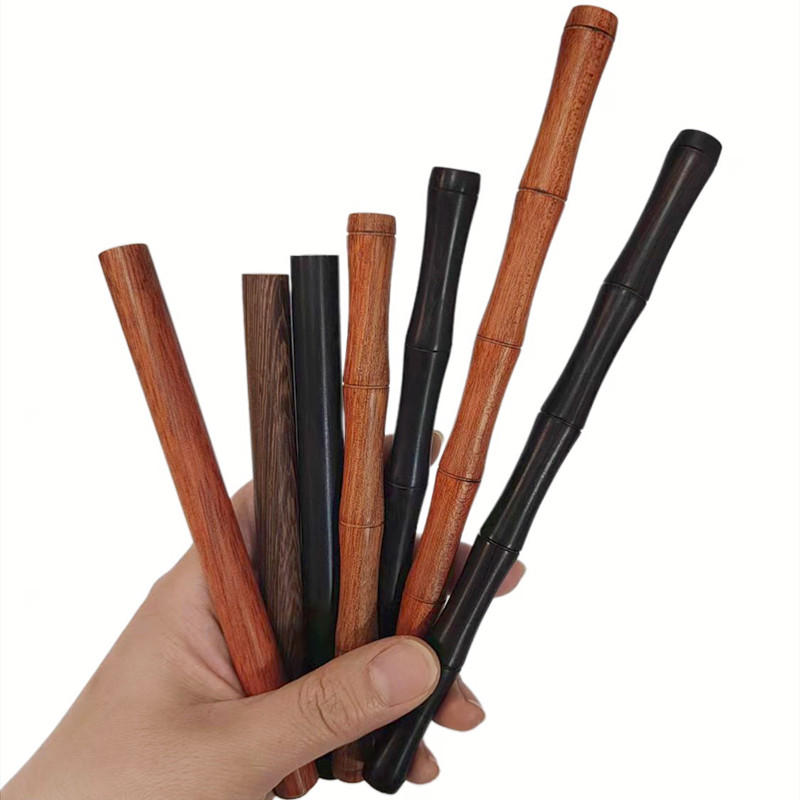 diy逗猫棒材料手工自制配件手柄猫玩具木质直款竹节手把一端有孔