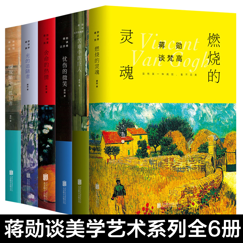 全6册蒋勋谈美学艺术德加莫奈高米开朗琪罗达芬奇梵高凝视繁华的孤寂