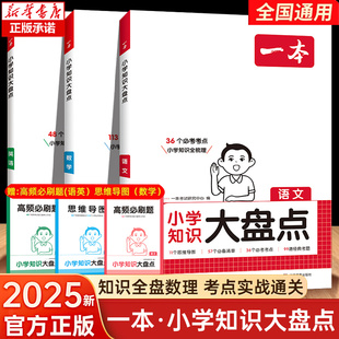 2024一本小学知识大盘点小学语文数学英语基础四五六年级考试总复习资料书人教版小升初名校冲刺必备方案考点毕业升学考卷大集结