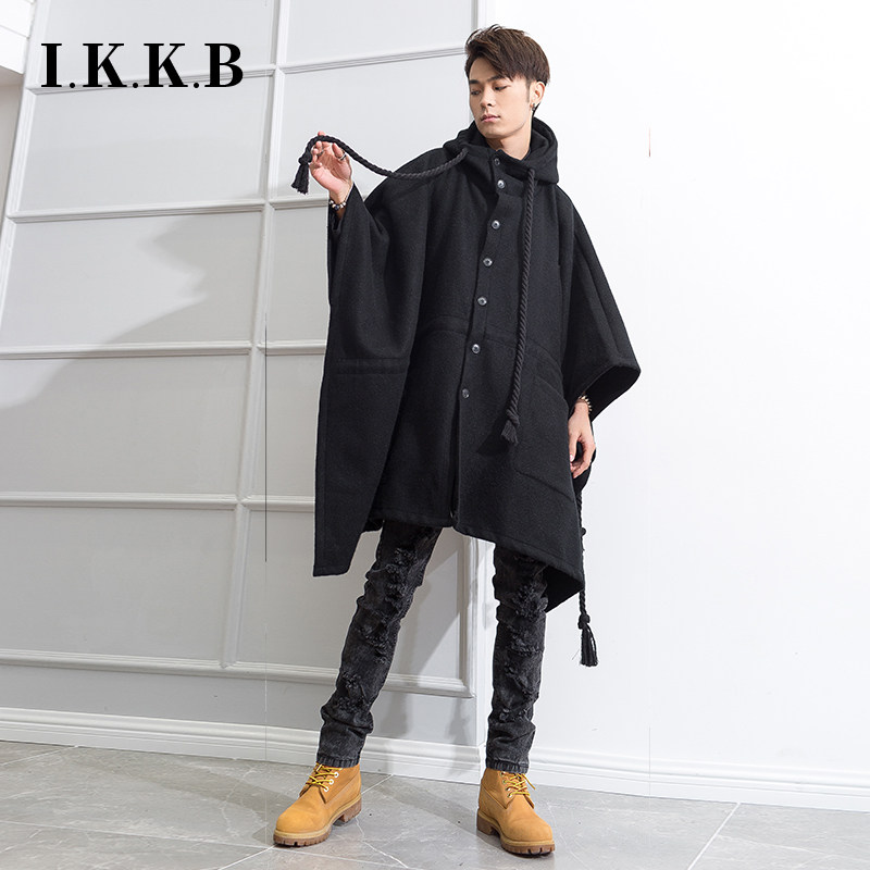 毛呢斗篷大衣外套披风披肩衣