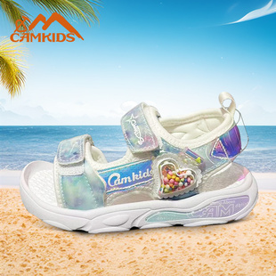 camkids小骆驼儿童凉鞋露趾专柜同款韩版女童小童防滑软底沙滩鞋