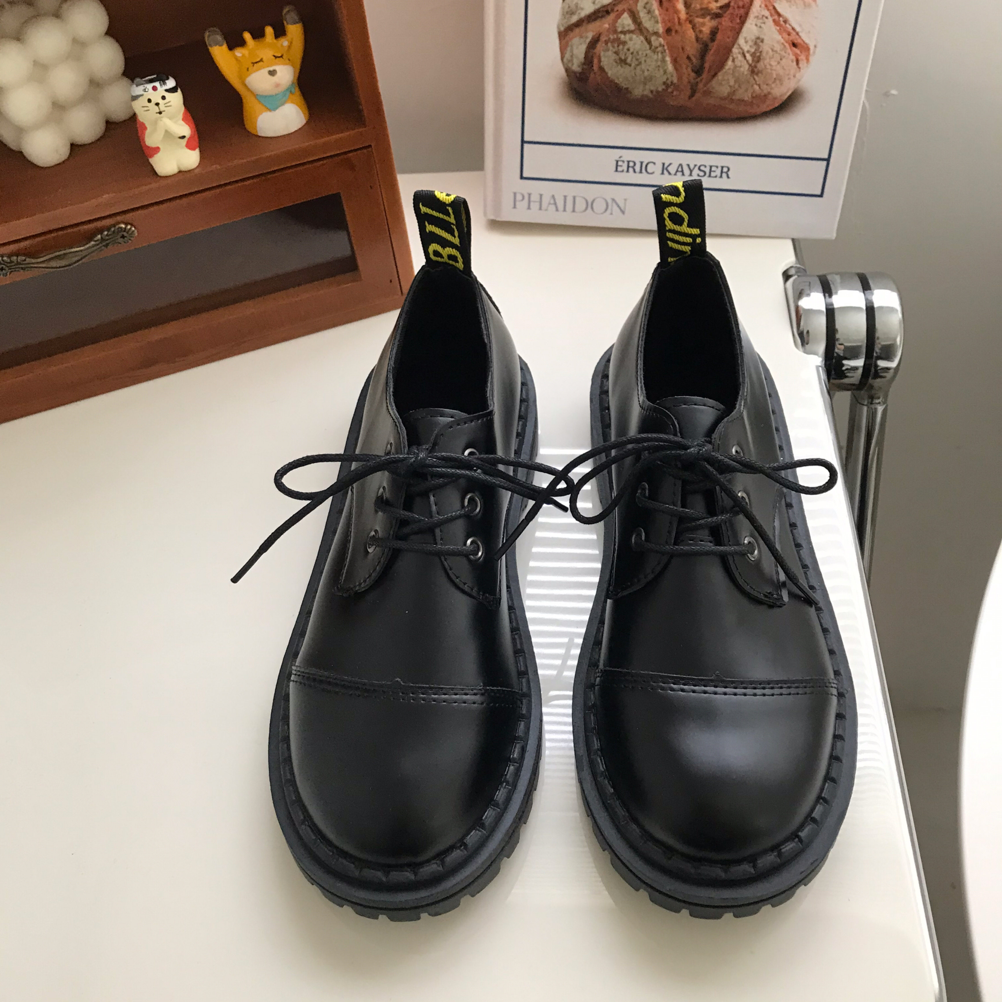 小sun家ulzzang英伦风小皮鞋圆头学院百搭厚底原宿日系乐福鞋女夏