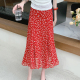 碎花鱼尾裙绝美裙子雪纺半身裙女夏2025新款包臀裙a字裙大码长裙