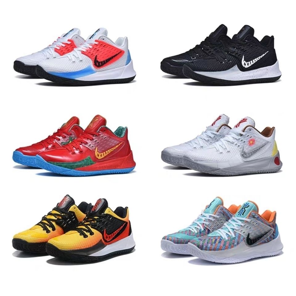 欧文2代篮球鞋男子气垫球鞋2low珊迪彩条白蓝红户外耐磨运动鞋女