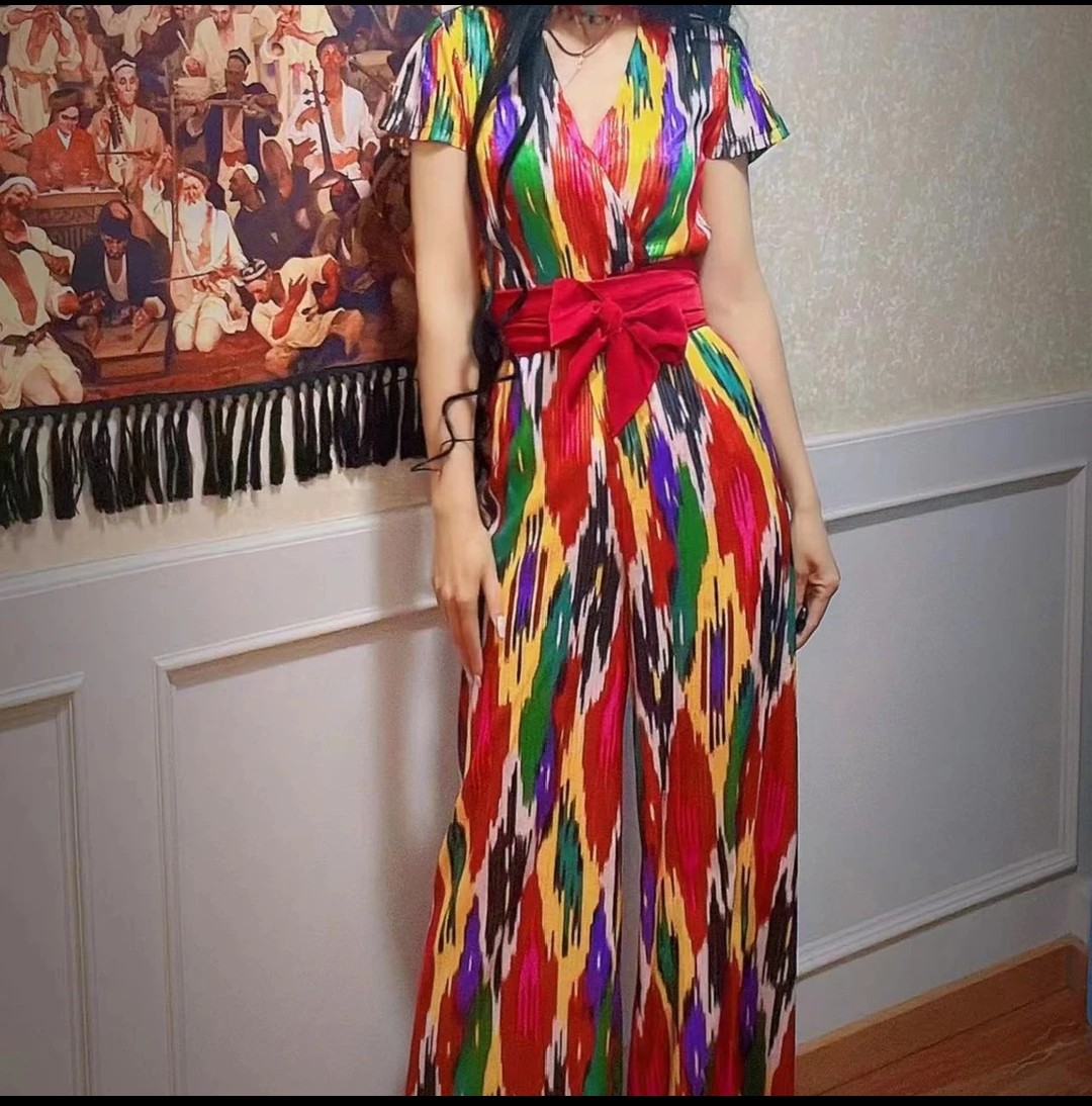 00折后价￥148艾特莱斯连衣裙新疆atlas服装新疆裙子艾特莱斯裙子民族