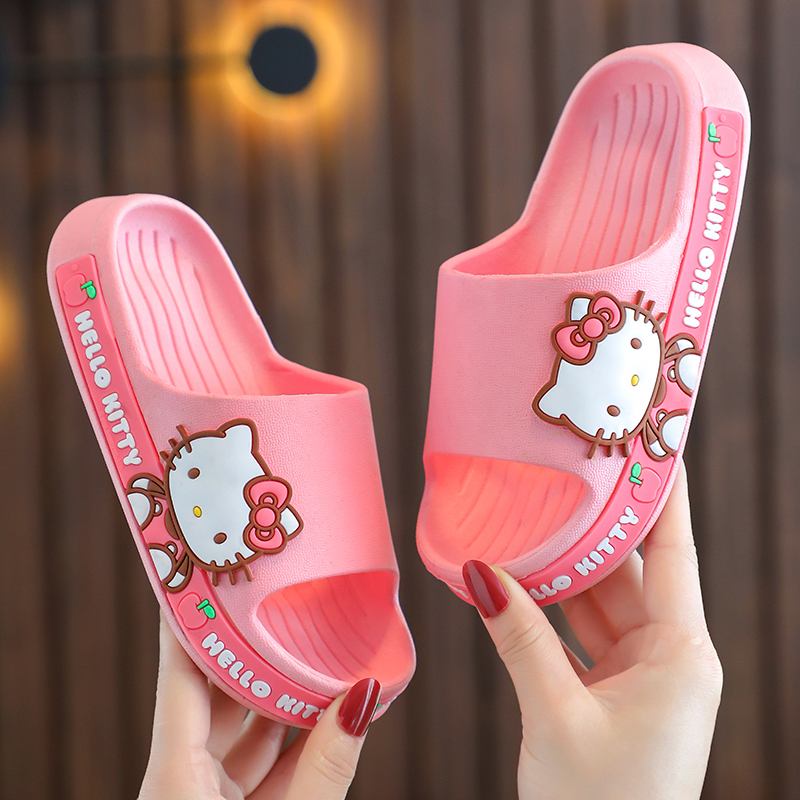 hellokitty正品儿童拖鞋女童夏季新款卡通室内软底防滑亲子凉拖鞋