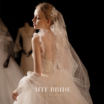 Man Tingfang girl's prayer 2020 new bride French luxury super fairy long tail veil