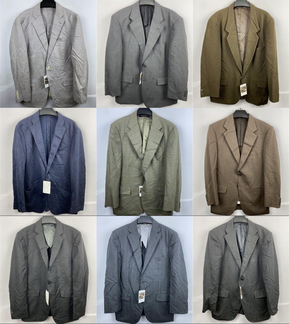 vintage古着意大利英伦修身商务绅士西服男式西装西服