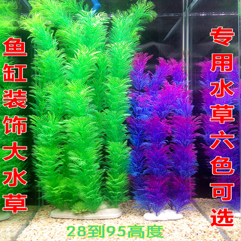 水族造景馆仿真水草鱼缸装饰假植物花套餐金鱼里的柔软景鱼池多肉