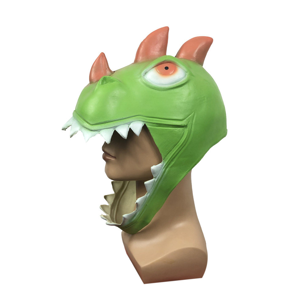 一折卡通面具儿童_堡垒之夜游戏头套面具包邮 可爱卡通恐龙动物头饰