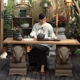 匠心坊中式庭院花园布置户外桌椅石墩柚木茶桌阳台室外院子桌子
