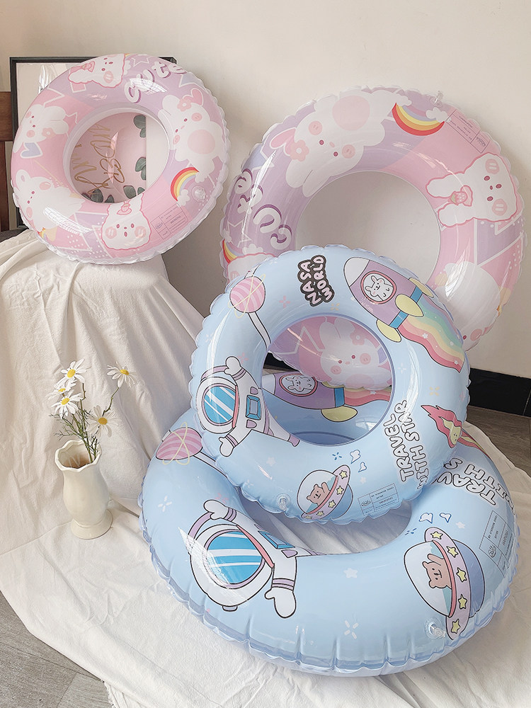 儿童泳圈网红宝宝游泳装备男女小孩腋下圈加厚大号充气成人游泳圈
