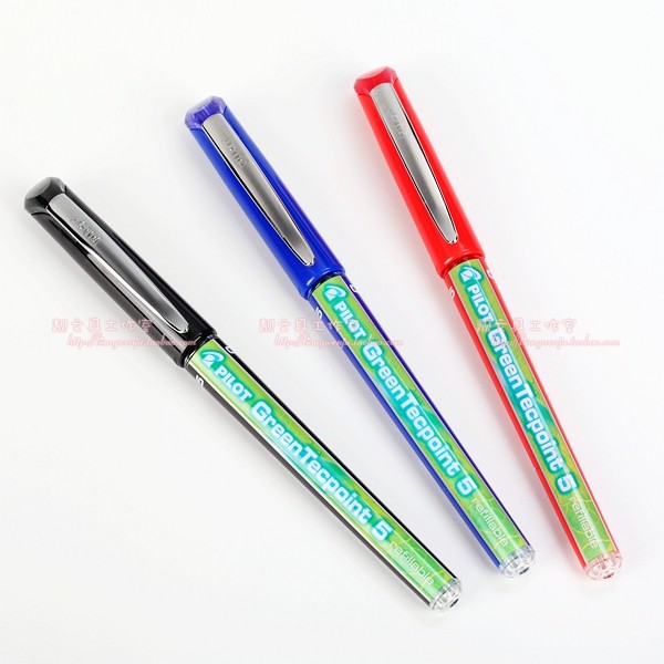 百乐pilot威宝greentecpoint5中性笔bxgr505mm顺滑中性笔