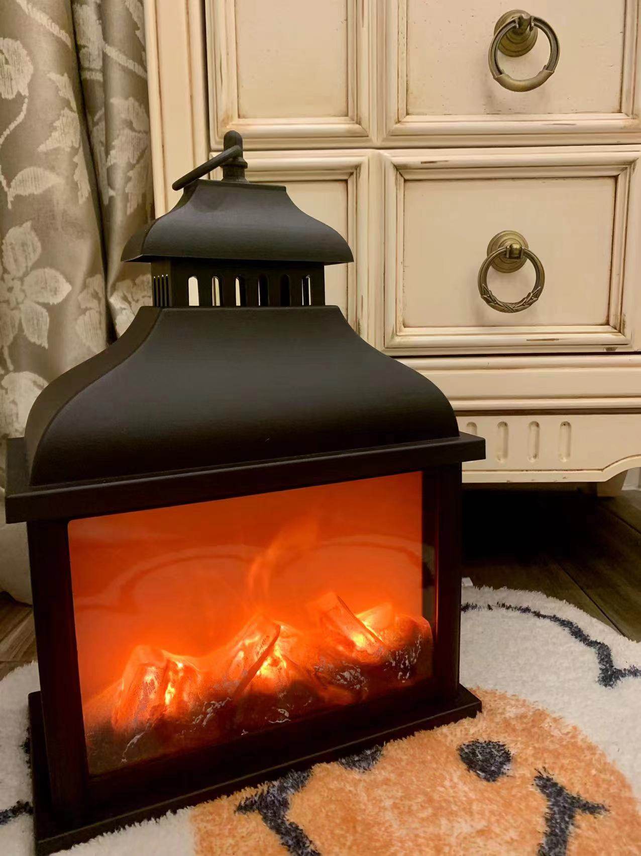 仿真火焰灯ins欧式壁炉火光客厅装饰火炉灯室内外氛围动态火led灯