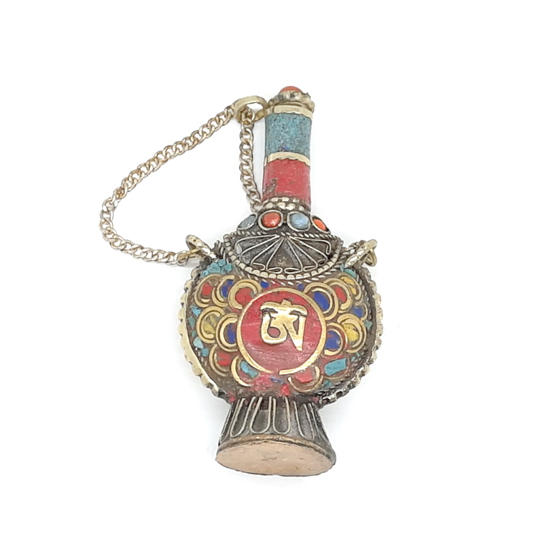 Nepal India Snuff bottle Small ornaments manual Copper Card Tricolor stone Bohemia characteristicin the Arts and crafts , Overseas Crafts , Bohemian specialties category - from Buy2taobao.com to provide professional Taobao agent buy service