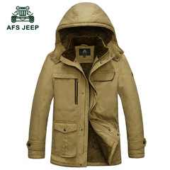 正品 AFS JEEP战地吉普棉衣 男士棉服 加厚加肥男装外套