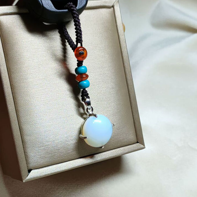 正宗昱珀项坠吊坠石碑护身符饰品财运事业化解项坠