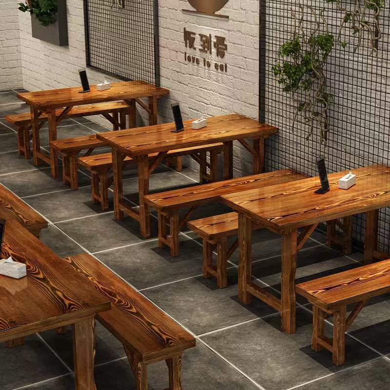 solid wood Carbonize Tables and chairs household Terrace Hotel Do the old Garden Simplicity Bench 1 durable Ovens leisure timein the Residential furniture , Tables , Dining table category - from Buy2taobao.com to provide professional Taobao agent buy service