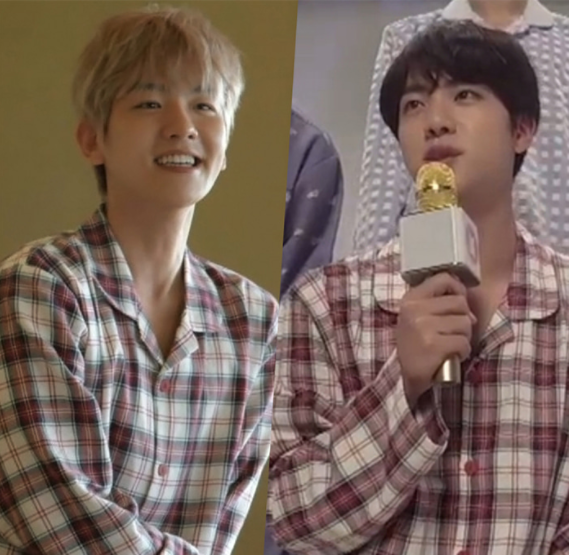 韩国代购秋款bts防弹少年团exo-cbx边伯贤同款evenie纯棉情侣睡衣