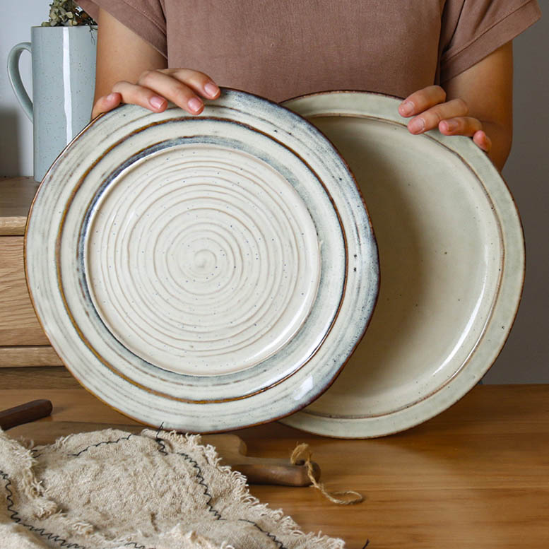10英寸陶瓷盘创意西餐厅牛排盘意面盘摆台盘家居装饰盘子日用餐具