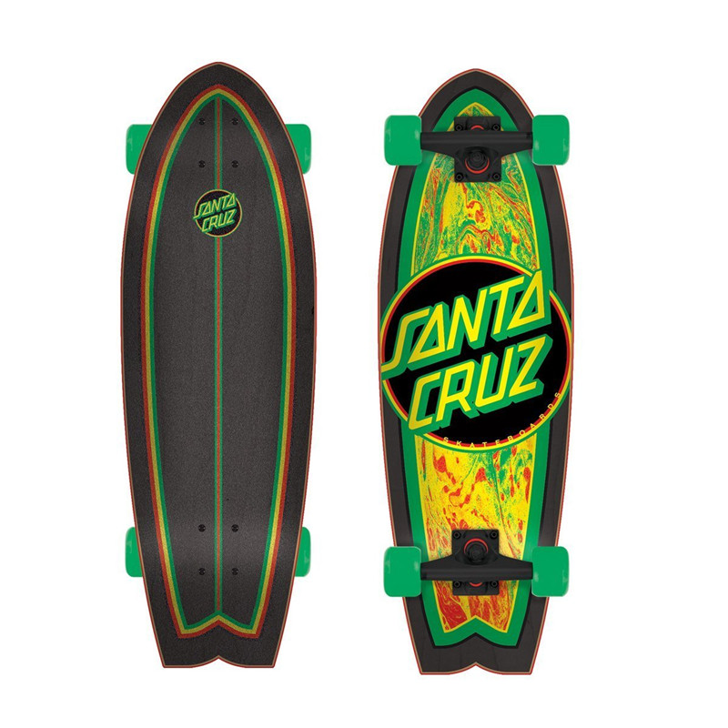代步santacruz公路滑板初学刷街校园atd绿色滑板