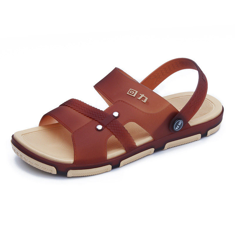 拖鞋男潮夏季防滑男鞋新款耐磨简约室外休闲回力男士凉拖沙滩凉鞋