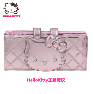 香奈兒粉餅多少錢 Hellokitty正品美爆甜粉閃亮長款錢包時尚可愛日韓版學生女士錢包 香奈兒粉色錢包