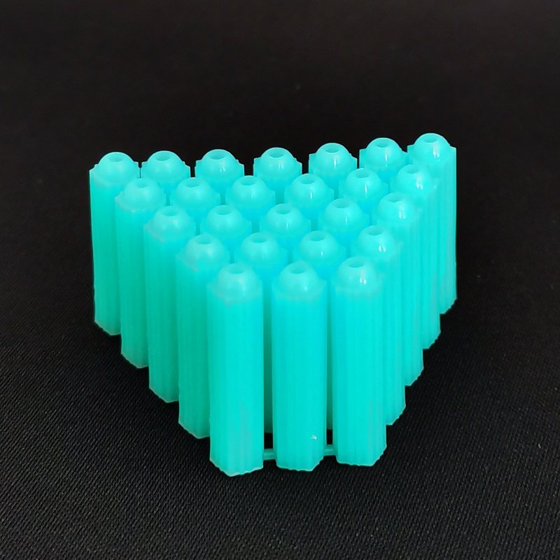 优质高强度蓝色地球胶粒6厘m6每盒500粒绿色膨胀管胶塞m8自攻螺丝