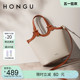HONGU/红谷新款包包水桶包通勤手提包休闲百搭大容量单肩包女包