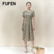FUFEN福芬女装2024新款夏季甜美连衣裙薄款宽松中长款裙LY-18001