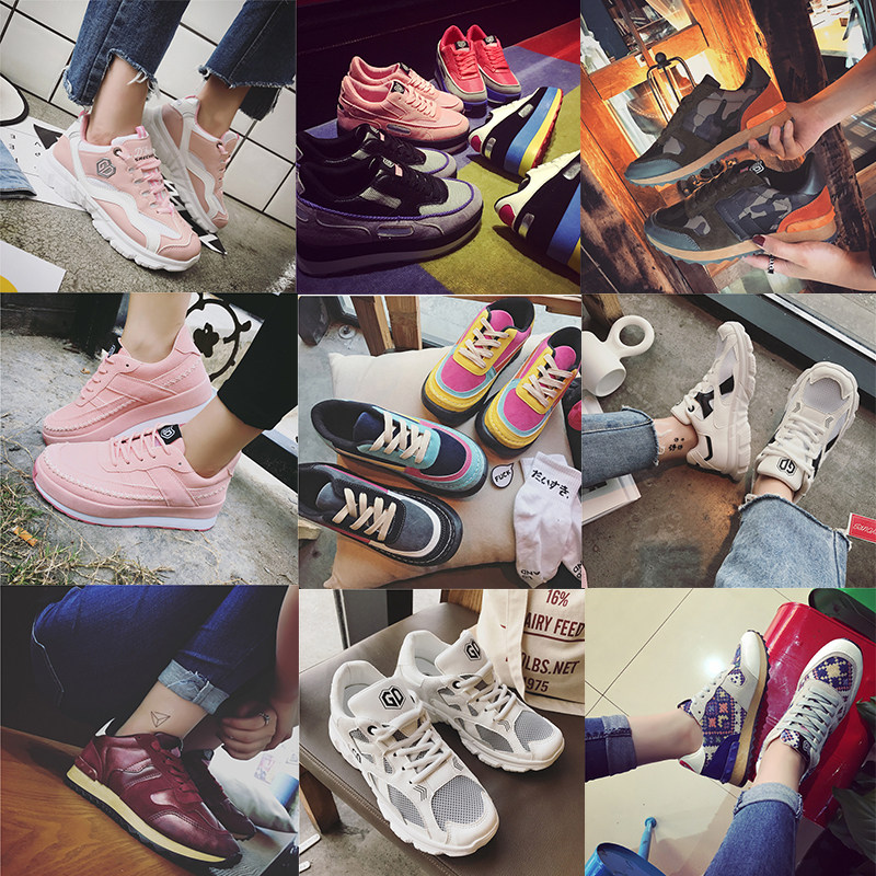 2017春夏季尾货断码清仓不退不换运动鞋透气运动鞋休闲女鞋小白鞋