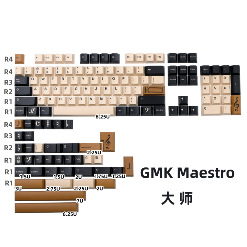 GMK Maestro大师键帽PB