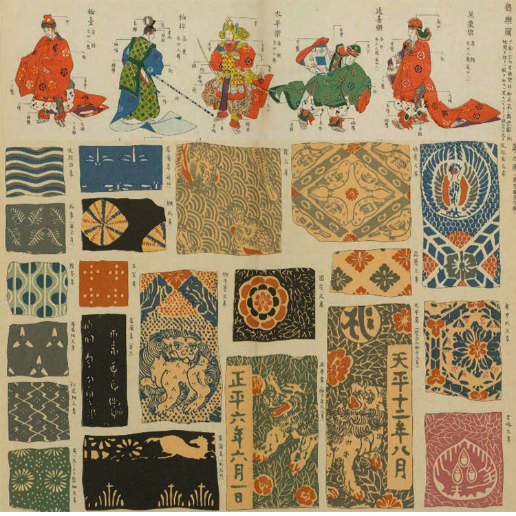 日本各时期历史百科 日本国史大辞典配图 古典绘画历史素材参考