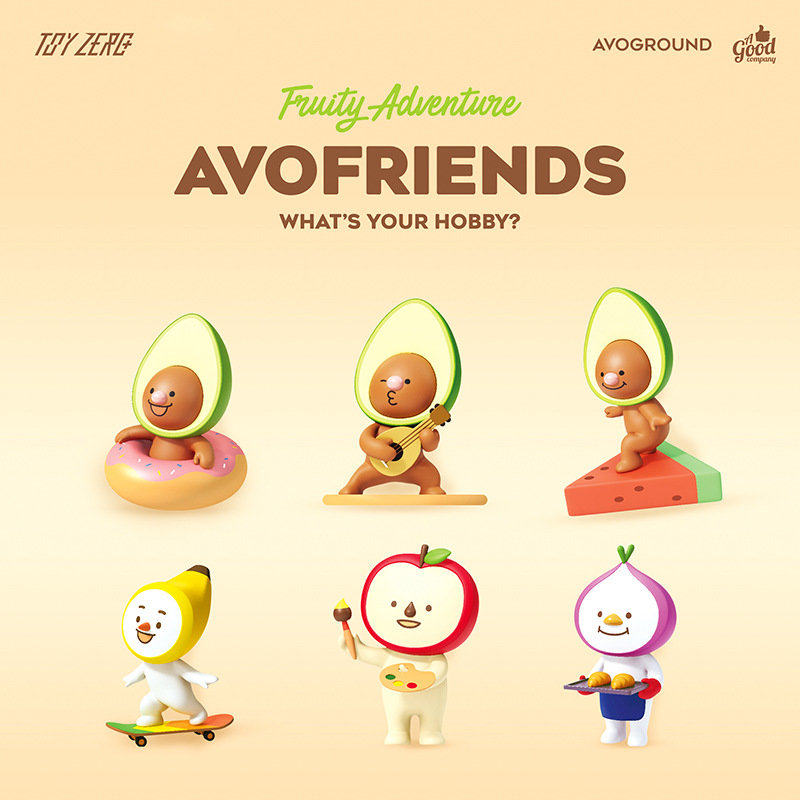 牛油果好朋友系列盲盒水果周边公仔可爱手办摆件avo friends正版